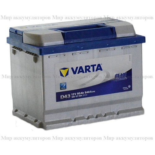 VARTA Blue Dynamic 60 а/ч (пр.пол.) (560 127 054) 