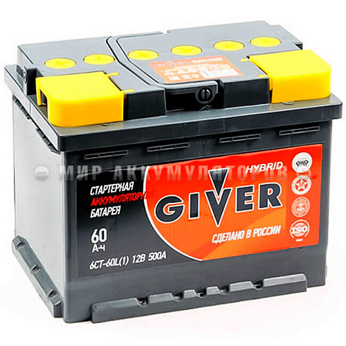 GIVER 6СТ-60 о.п. GIVER 6СТ-60 о.п.